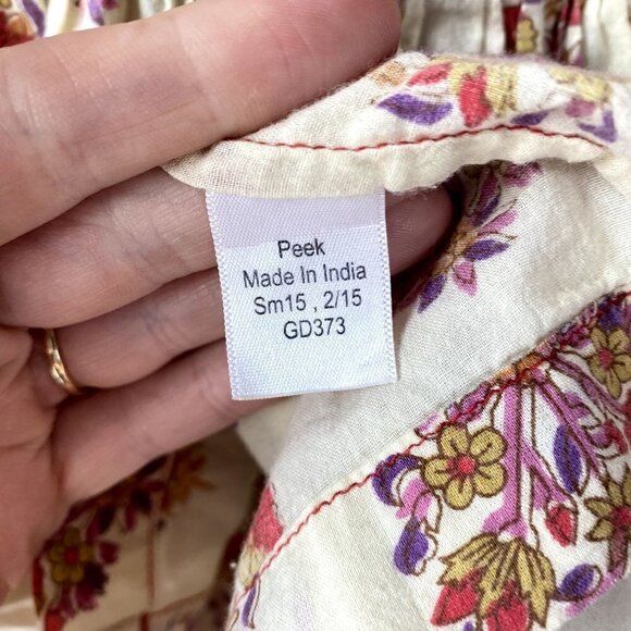 Peek Mae Floral Sleeveless Fit and Flare Dress M - Picture 6 of 9